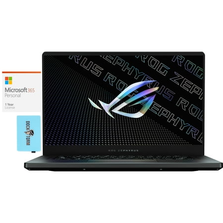 ASUS ROG Zephyrus G15 Gaming & Business Laptop (AMD Ryzen 9 5900HS 8-Core, 16GB RAM, 4TB PCIe SSD, 15.6" 2K Quad HD (2560x1440), Win 10 Pro) with Microsoft 365 Personal , Hub