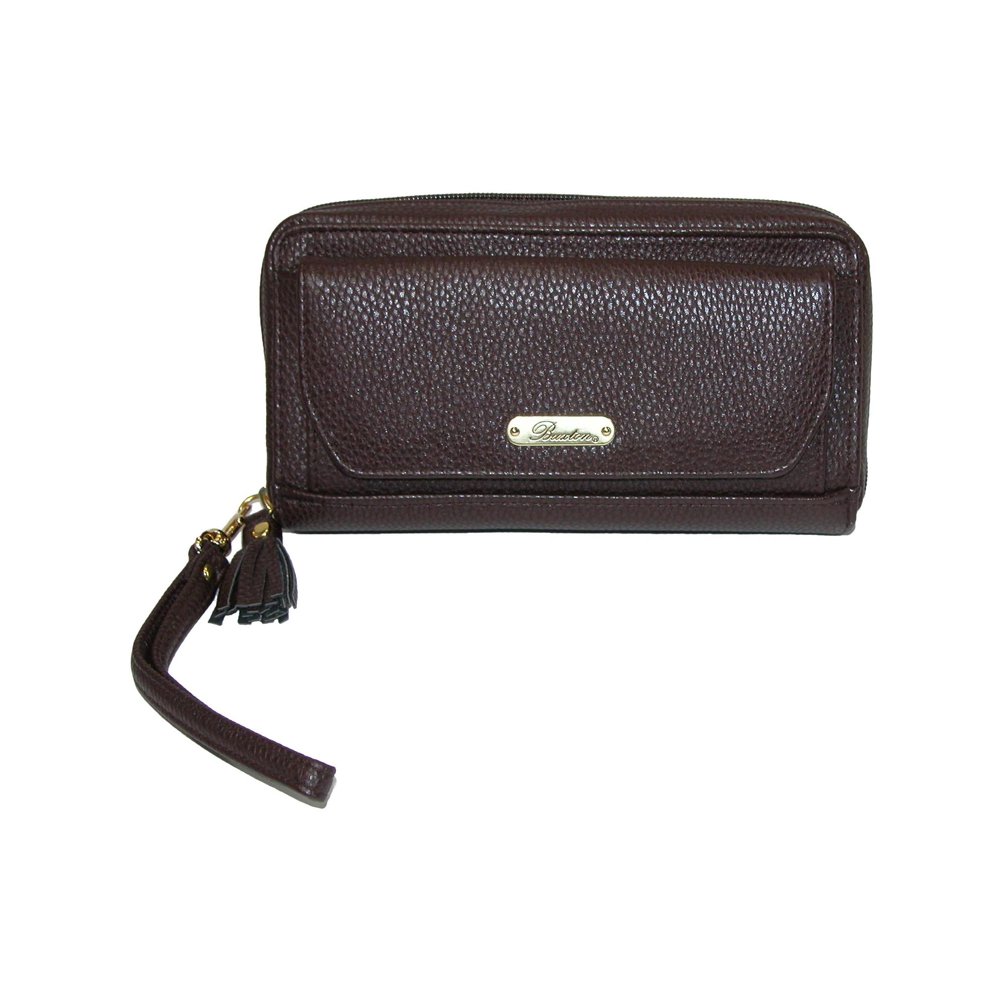 Buxton Women's RFID ZipAround Tech Wallet with Power Bank Walmart