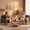 Black, variant on Peispie Faux Leather Accent Chairs Set of 2, Modern Upholstered Reception Guest Chairs, Scratch-Resistant Lounge Armchair Single Sofa Couch for Living Room, Office Waiting Room & Bedroom, Black