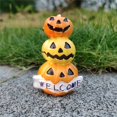 thumbnail image 5 of EUDIDV Halloween Figurines Halloween Pumpkin Statue Home Yard Decoration Creepy Tabletop Decor, 5 of 7