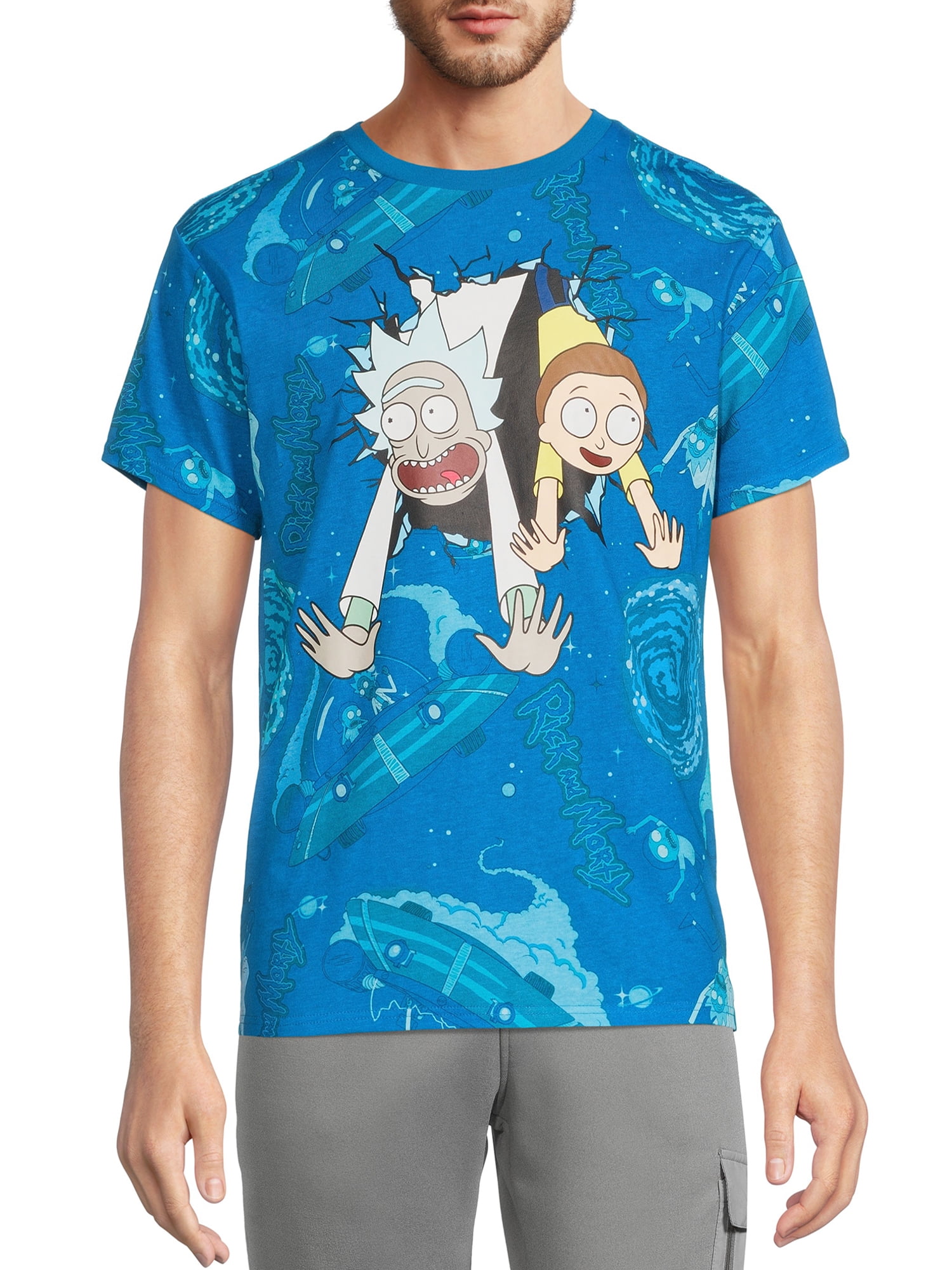 Rick and Morty Mens Graphic T-Shirt Short Sleeves, Kuwait Ubuy