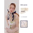 thumbnail image 2 of Silkworm Silk Large Square French Retro Scarf Mother Sun Protection Summer Women‘s Gift, 2 of 7