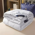 thumbnail image 4 of Hmgxay Down Comforter, Plush Goose Feather Duvet for Winter Warmth, Cozy and Lightweight Down Quilt, Soft Twill Weave Bedding for All Seasons(78.7x59 Inches), 4 of 6