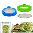 thumbnail image 7 of 2pcs Seed Sprouting Lids Filters with Stainless Steel Mesh Seed Germination Cover Strainer Lids for Wide Mouth Mason Jars Canning Jars, 7 of 7