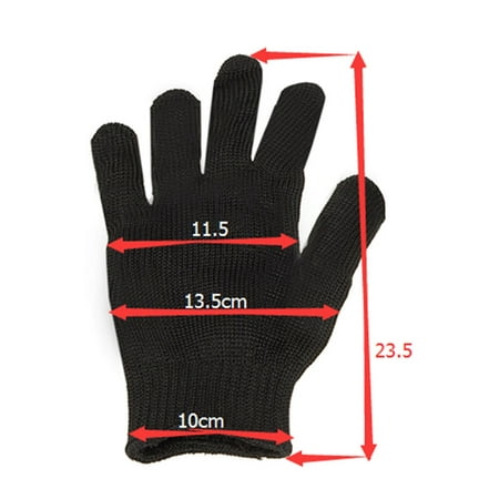 Anti-cutting Gloves, A Pair Mesh Work Glove Stainless Steel Wire Cut ...