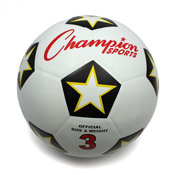 Champion Sports Rubber Soccer Ball Size 3