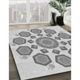 thumbnail image 2 of Ahgly Company Indoor Round Patterned Battleship Gray Area Rugs, 8' Round, 2 of 6