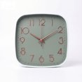 thumbnail image 1 of Reloj de Pared Cuadrado 21 cm Vintage Colores Pastel Silencioso verde YC038469, 1 of 5