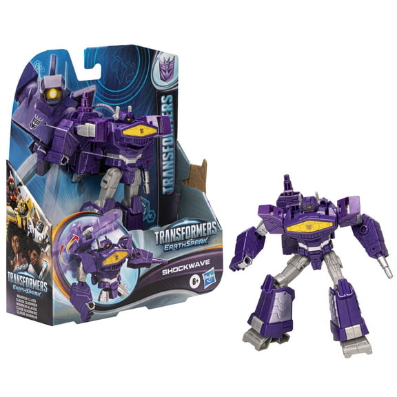 Transformers: EarthSpark Warrior Class Shockwave Kids Toy Action Figure for Boys and Girls Ages 4 5 6 7 8 and Up (5")