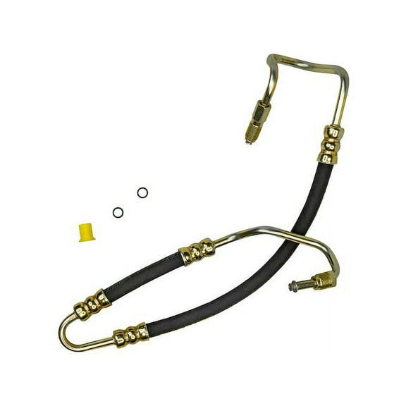 Pump To Gear Power Steering Pressure Line Hose Assembly - Compatible with 1999 - 2004 Jeep Grand Cherokee 4.0L 6-Cylinder GAS 2000 2001 2002 2003
