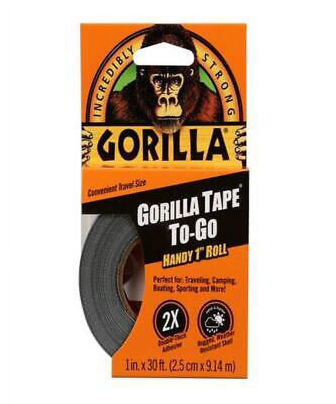 2Pc Gorilla 1 in. W x 30 ft. L Black Duct Tape