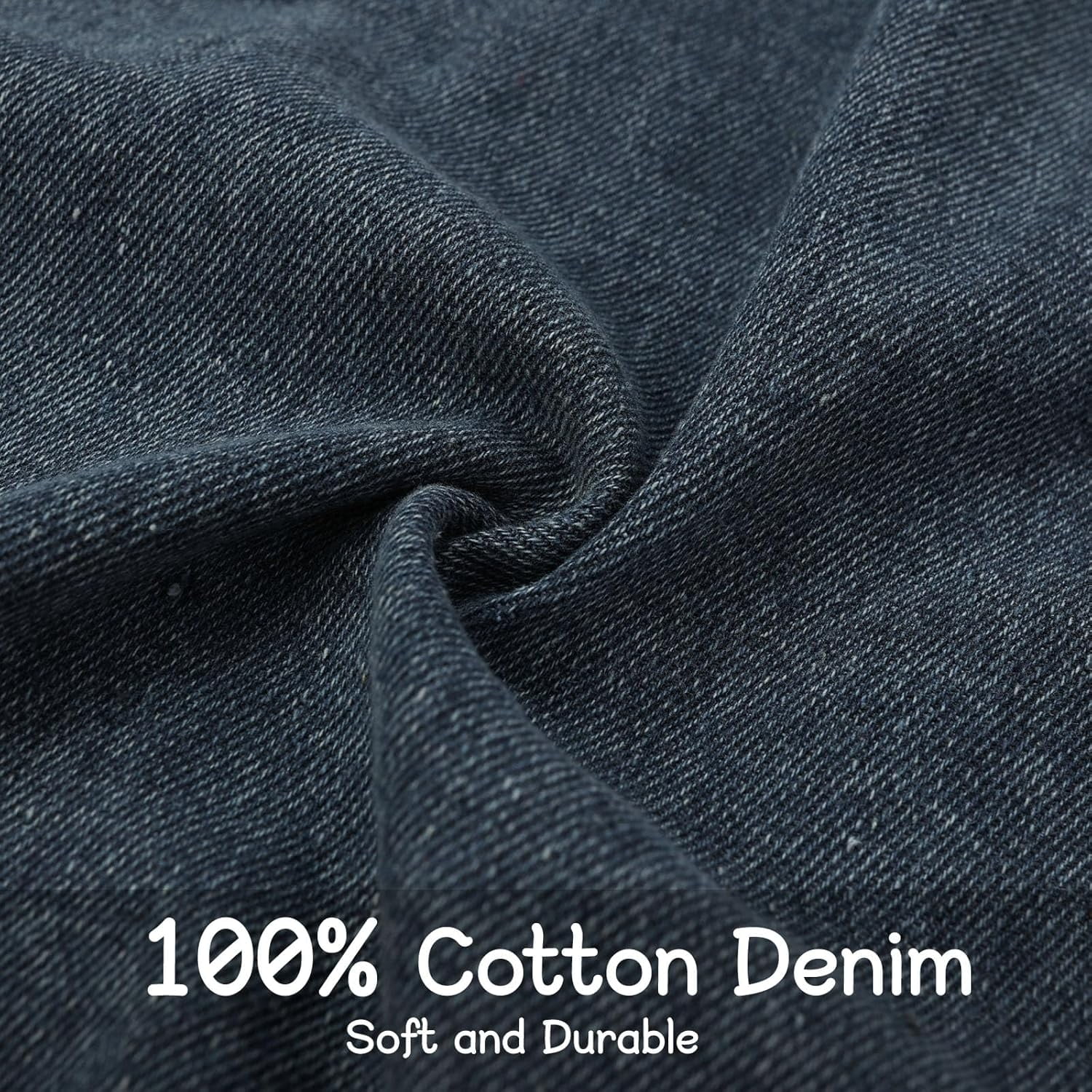 Cotton Denim Apron With 2 Pockets, Cross Back Aprons for Women Men, Bib Jean Kitchen Apron for Arts Cafe Work