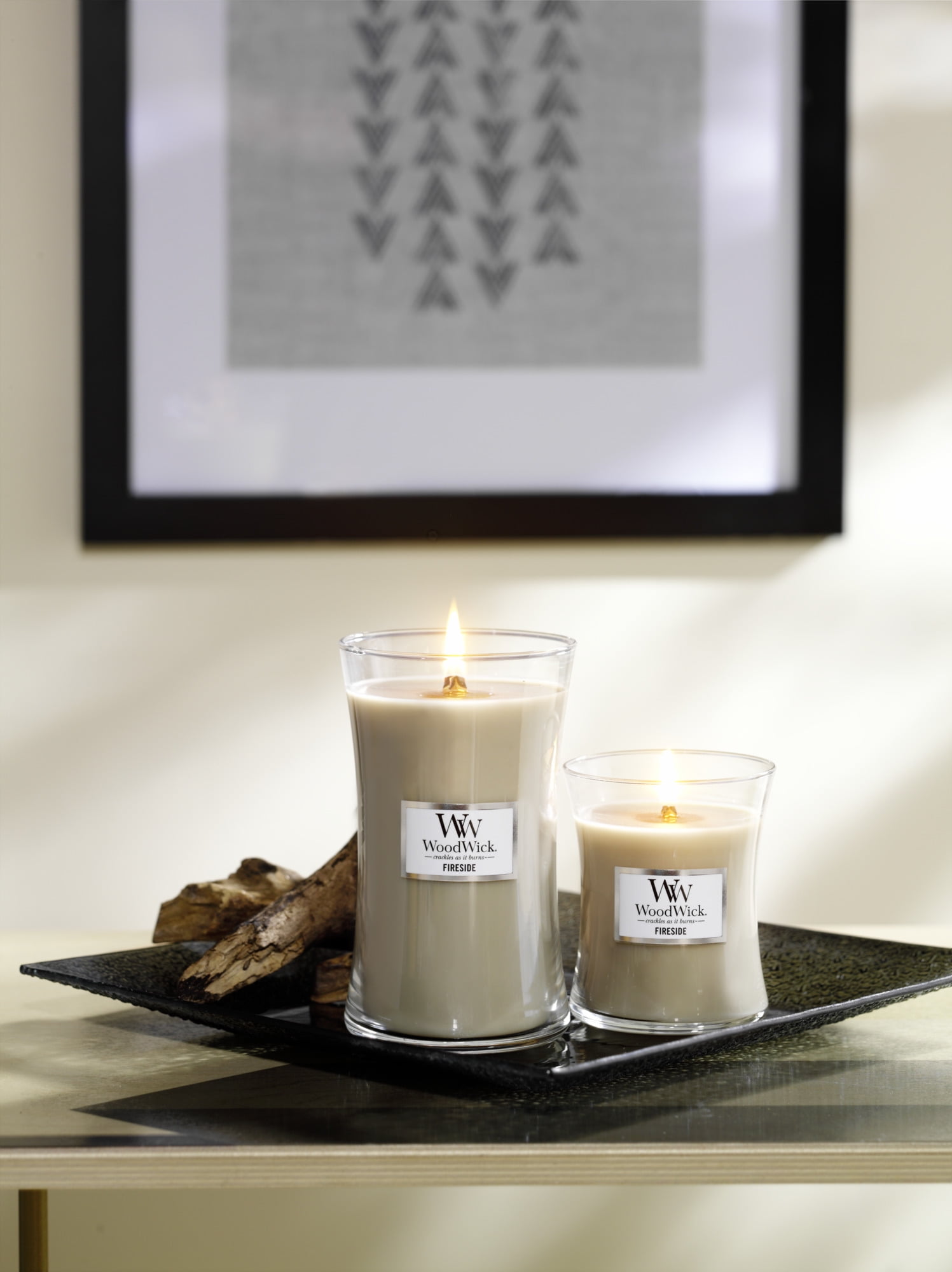 Vanilla & Sea Salt WoodWick® Large Hourglass Candle - Large Hourglass  Candles
