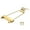 Golden, variant on Universals Zincs Alloys Guitar Bridge 132mm Length Fits Most 6 String Instruments Includes Mounting Hardware