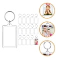 thumbnail image 6 of Clear Acrylic Photo Frame Keychain for Keys Great DIY Accessories 16pcs Clear, 6 of 7