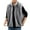 Gray, variant on Men's Faux Fur Stand Collar Vest Open Front Sleeveless Cardigan Fuzzy Outerwear Jacket with Pockets Khaki Brown Size XXXL