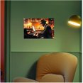 thumbnail image 3 of ZHONGYUTONG Black Music Canvas Wall Art African American Jazz Painting Music Playing Art Musical Instruments Prints Music Themed Men Room Home Decor Framed (12.00" x 18.00"), 3 of 4