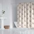 thumbnail image 2 of Beige Buffalo Skull Pattern Shower Curtain 84"x72" ,Bathroom Decorative Shower Curtains Set with 12 Hooks,Modern Waterproof Washable Shower Curtain, 2 of 6