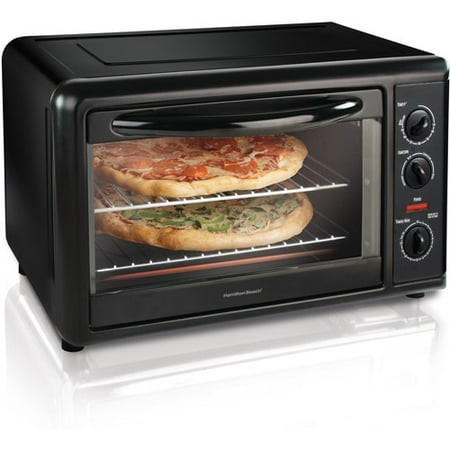 Hamilton Beach Black Countertop Oven with Convection & Rotisserie, Model# (Best Countertop Rotisserie Oven)