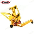 thumbnail image 4 of Arashi (Version 2.0) Rearsets for Triumph Speed Triple 1050 2011 - 2015 2012 2013 2014 Motorcycle Accessories Adjustable Footrests Foot Pegs Rear Sets Gold, 4 of 5
