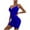 Blue, variant on Women's Deep V Neck Ruched Bodycon Mini Dress Spaghetti Strap Cocktail Wedding Party Short Dresses White XS(XS)