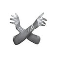 thumbnail image 1 of Gravity Threads Ladies Satin Opera Gloves 18" Grey, 1 of 2
