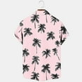 thumbnail image 3 of Jinhomg Men's Floral Vacation Shirt Casual Loose Button Down Tropical Hawaiian Shirt Big and Tall Comfy Short Sleeve Button Down Aloha Shirts Holiday Saving Pink XL, 3 of 4