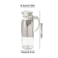 thumbnail image 4 of Glass Pitcher with Lid for Iced Tea and Cold Drinks - Leak-Proof Borosilicate Jug for Refrigerator and Serving, 4 of 6