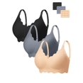 thumbnail image 1 of Bra Angelhood, cuello en V inalámbrico, sin costuras, de gelatina suave, 1 of 7