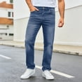 thumbnail image 2 of DDAPJ pyju Men's Baggy Jeans Y2K Vintage Wide Leg Denim Pants Hip Hop Skater Jeans Loose Fit Trousers 2000s Streetwear Blue L, 2 of 7