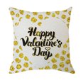 thumbnail image 1 of Teissuly Valentine's Day Linen Pillowcase Printing Sofa Cushion Home Decoration 45 x 45cm Teissuly WER202312024540, 1 of 1
