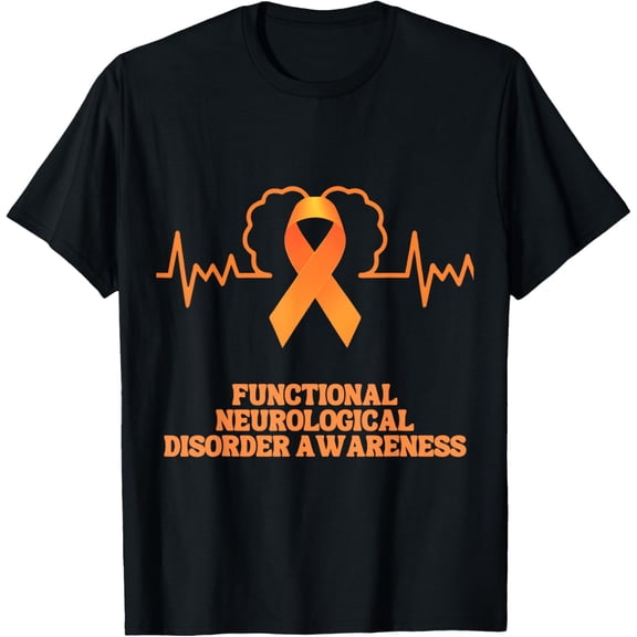 Exquisite and comfortable-I Wear Orang For FND Awareness Warrior, Brain Heart Beat T-Shirt