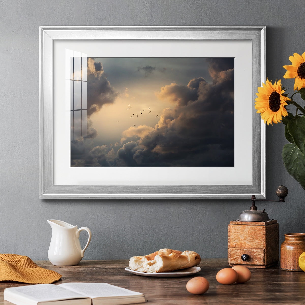 Soaring High Above Premium Framed Print - Ready to Hang