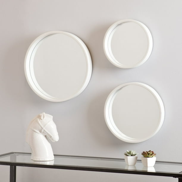 Holly and Martin Daws Wall Mirror 3Piece Set, White