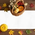 thumbnail image 3 of Fall Table Runner Thanksgiving Floral Pumpkin Table Runners Watercolor Wildflower Cotton Linen Dresser Scarf Kitchen Dining Table Decor for Fall Holiday Party Decor 13x36 Inch, 3 of 9