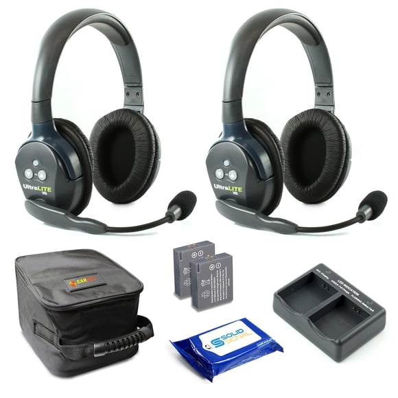 Auriculares inalámbricos de comunicación Eartec UL2D Ultralite x2 para usuarios