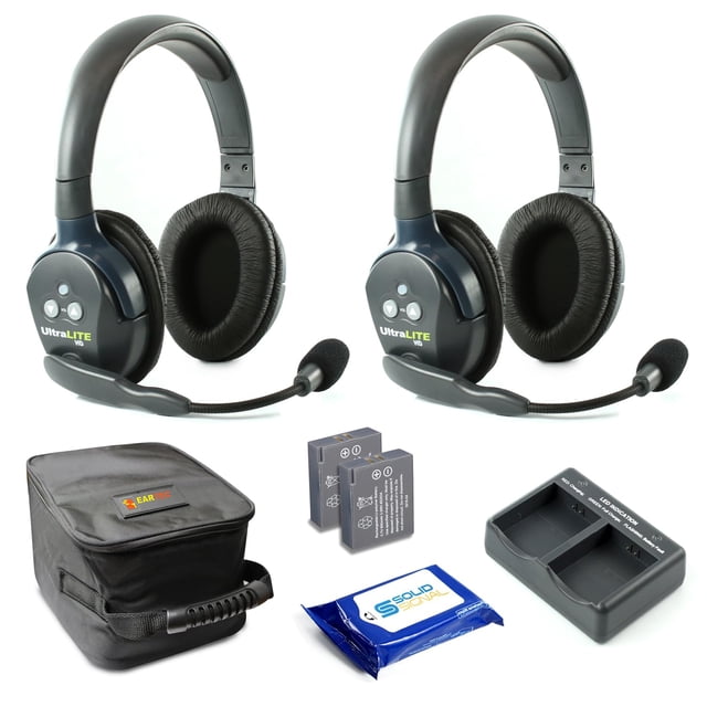 Auriculares inalámbricos de comunicación Eartec UL2D Ultralite x2 para usuarios