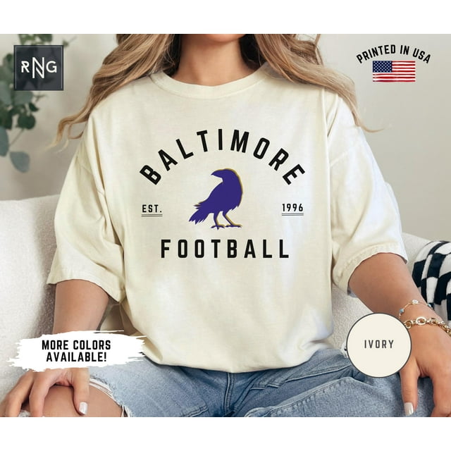 Baltimore Football Shirt, Raven Football Shirt, Baltimore Football Apparel, Baltimore - Pepper - 3TG