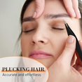 thumbnail image 1 of Eyebrow Tweezers Precision Tweezers High Precision Stainless Steel Eyebrow Tweezers For Women And Men(4pcs, Black), 1 of 4
