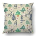 thumbnail image 1 of BOSDECO Christmas Pattern Winter Holidays Pattern Pillowcase Pillow Cushion Cover 16x16 inch, 1 of 1
