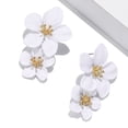 thumbnail image 4 of Grofry 1 Pair Colorful Flower Stud Earrings Matte Bright Color Elegant Nonallergic Sweet Flower Women Earrings Jewelry Gift, 4 of 8
