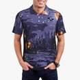 thumbnail image 1 of Fotbe Mystery House Halloween Night Camiseta Polo de Golf para Hombre con Estampado – Camisa Deportiva Transpirable con Cuello Abotonado-4X-Large, 1 of 6