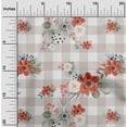 thumbnail image 1 of oneOone Cotton Silk Orange Fabric Floral Sewing Fabric By The Yard Printed Diy Clothing Sewing Supplies 42 Inch Wide, 1 of 4