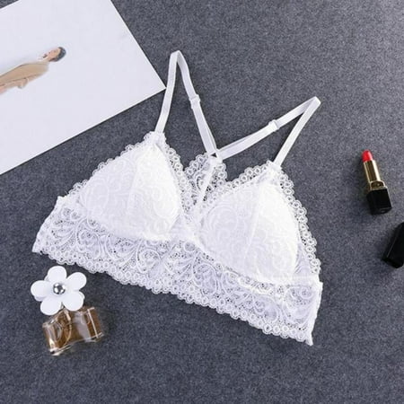 

Clearance Women Summer Wire Free Women Seamless Bra Lace Y Shape Strap Lingerie Brassiere Convertible Padded Bras Lingerie