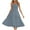 Gray summer dress for women, variant on Usmixi Summer Dresses for Women Beach Party Flowy Ruffle Chiffon Layer Spaghett Strap Dresses Sleeveless One Line Neck Solid Midi 2025 Casual Dress Gray xxl Under $5