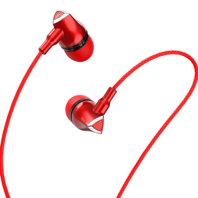 Gwong Electrónica Auriculares universales en el oído Auriculares de música estéreo deportivos pesados con micrófono