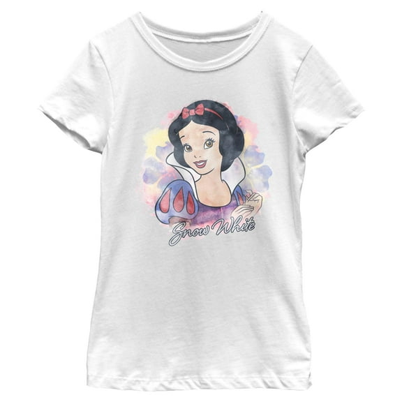 Girls Snow White and the Seven Dwarfs Watercolor Princes T Shirt
