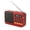Red, variant on Bluetooth 5.0 FM Radio Portable Speaker with LED Light Support Recording TF Card USB Play Wireless Speaker Radio FM Receiver