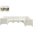 thumbnail image 4 of Meridian Furniture Alina Sectionnel Modulaire en Velours Crème, 4 of 18
