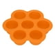 thumbnail image 3 of Molde de silicona para guardar comida de bebé, forma de huevo, bandeja para cubitos de hielo, 7 agujeros (naranja), 3 of 8